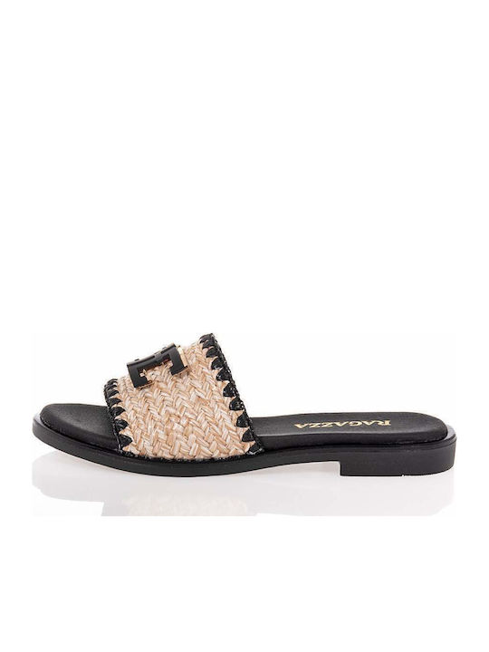 Leather Women's Anatomic Sandals Black/Beige