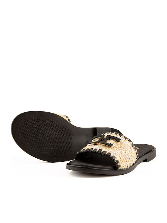 Leather Women's Anatomic Sandals Black/Beige