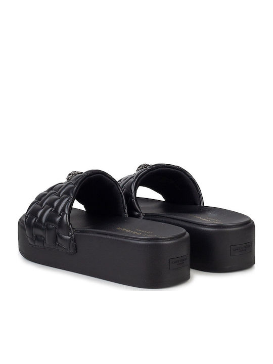 Meena Eagle Flache Sandalen für Damen Schwarz
