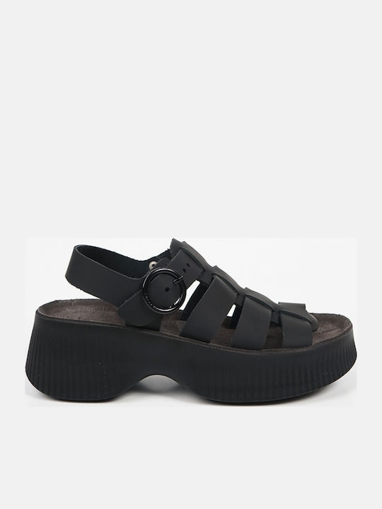 Sandale Anatomice De Piele Damă Negre