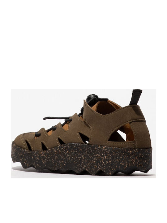 Men's Sandals in Tabac Brown Colour
