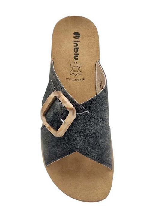 Flache Sandalen für Damen Anatomisch in Schwarz Farbe