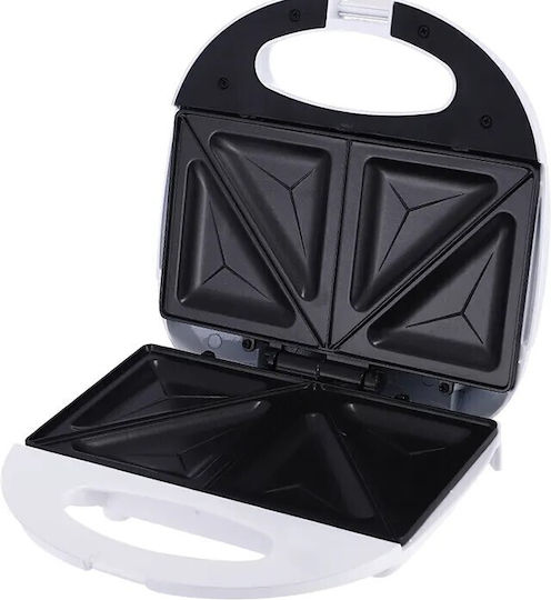 Sandwich-Maker für 2 Toasts 750W Weiße