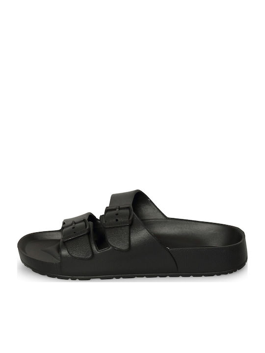 Women's Flat Sandals in Black Color