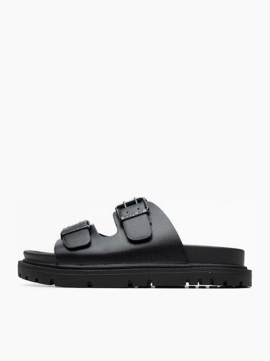 Jade Women's Flat Sandals in Black Color