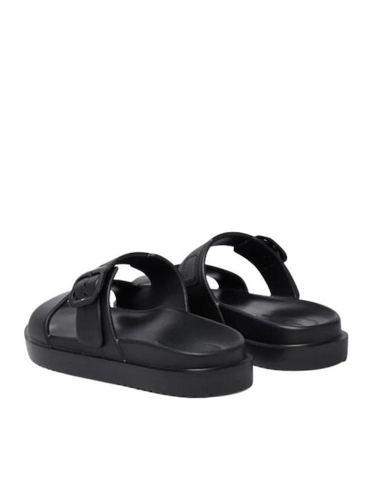 Women's Flat Sandals in Black Color