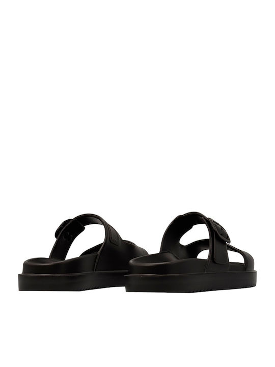 Women's Flat Sandals in Black Color