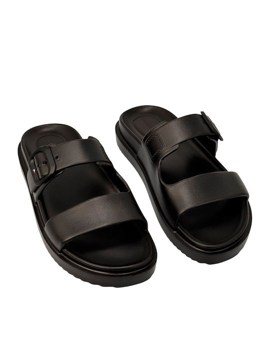 Women's Flat Sandals in Black Color
