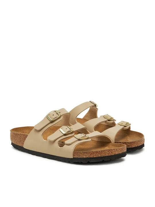 Florida Γυναικεία Σανδάλια Μπεζ Narrow Fit