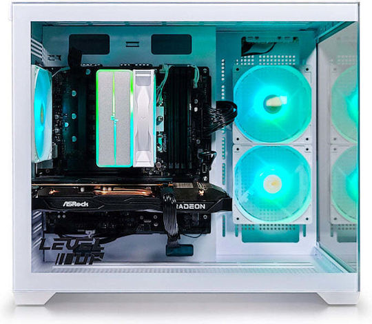 Deepcool Level Up Quartz Evo Гейминг Настолен Компютър (Ryzen 5-7500F/16GB DDR5/Radeon RX 7600/Без Операционна Система)