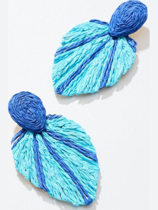 Desiree Gestrickte Blaue Ohrringe