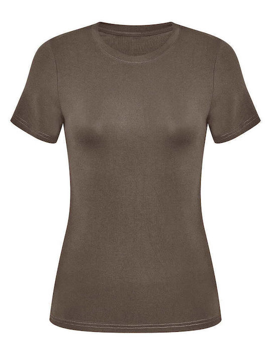 Celestino Kurzärmeliges Braunes T-Shirt