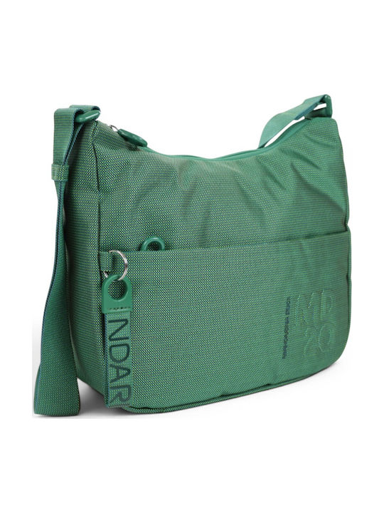 Fabric Women's Shoulder Bag Green