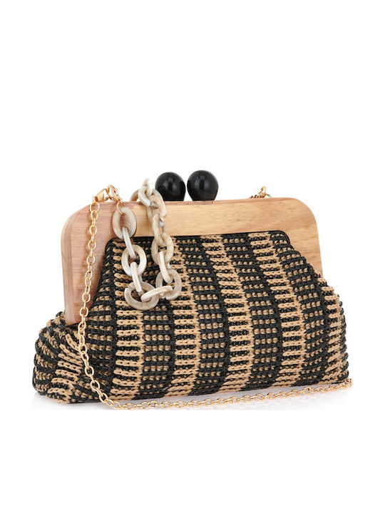 Straw Women's Black Handbag