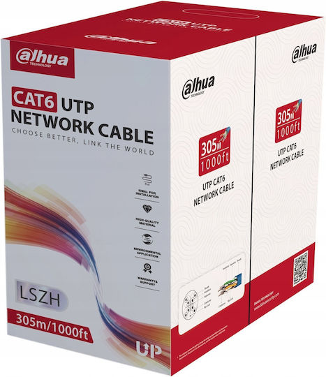Dahua U/UTP Cat.6 (Gigabit) Καλώδιο Δικτύου Ethernet 305m Μωβ