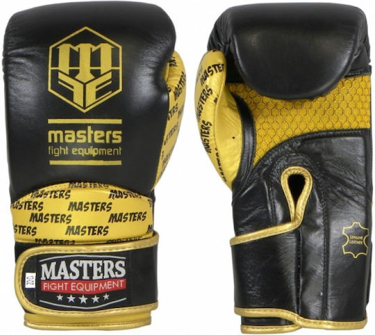 Sport Masters Rbt-Professional 01101-10 Boxing Gloves Leather for Match Black