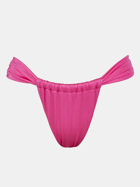 Bikini Bottoms mit breitem Bund, verstellbar und gerafft Barbie