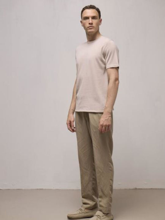Short Sleeve Beige Blouse