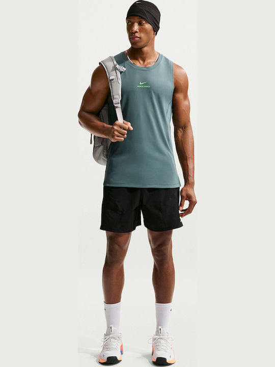 Dri-Fit Αθλητική Μπλούζα Πετρόλ