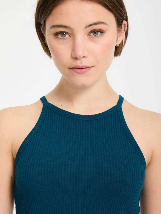 Γυναικείο Crop Top Αμάνικο Atlantic Deep Blue