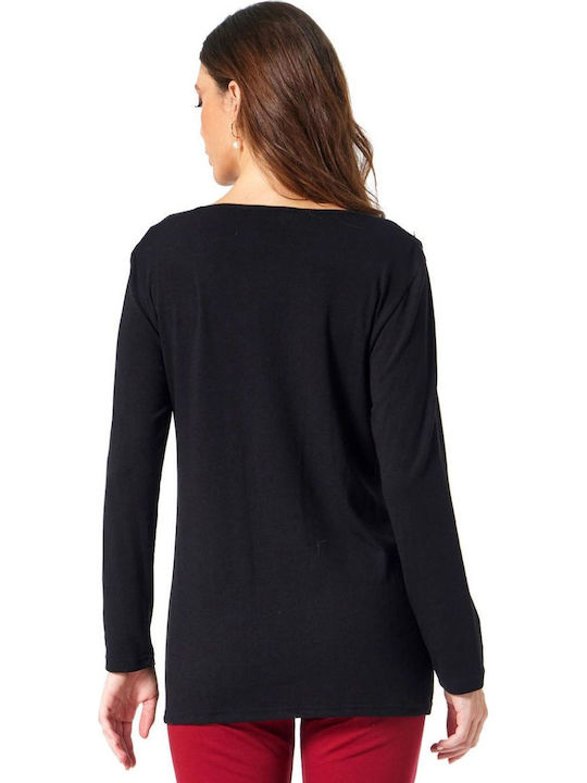 Women's Long Sleeve Sweater Black