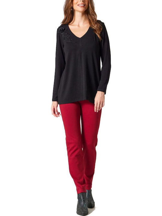 Women's Long Sleeve Sweater Black