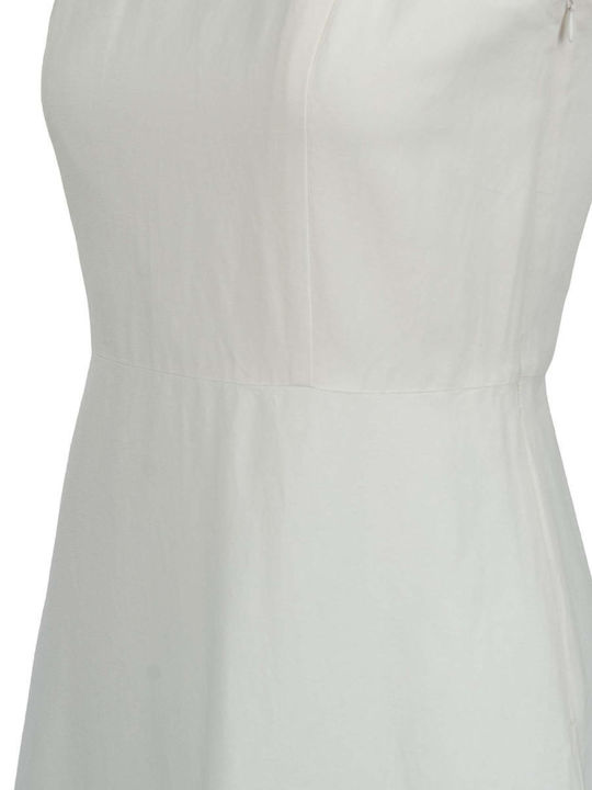Summer Midi Shirt Dress White