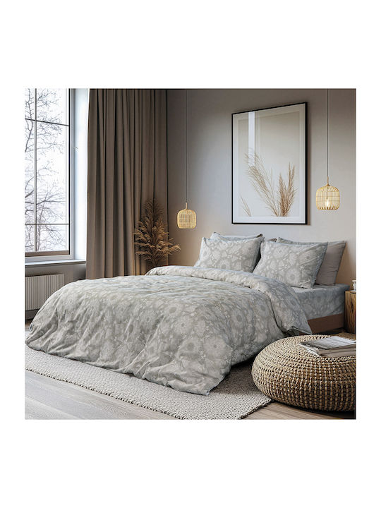 Beauty Home 12567 Σετ Σεντόνια King Size 270x260εκ. Λαδί (4τμχ)