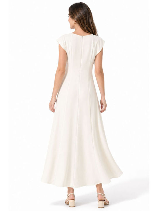 Summer Maxi Dress for Wedding Christening Ecru