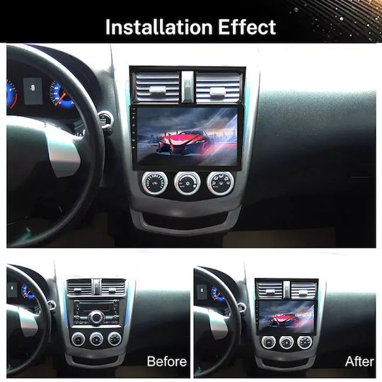 Car Audio System for Mitsubishi Colt 2013-2023 Bluetooth USB WiFi GPS Apple CarPlay Android Auto with 9" Touch Screen