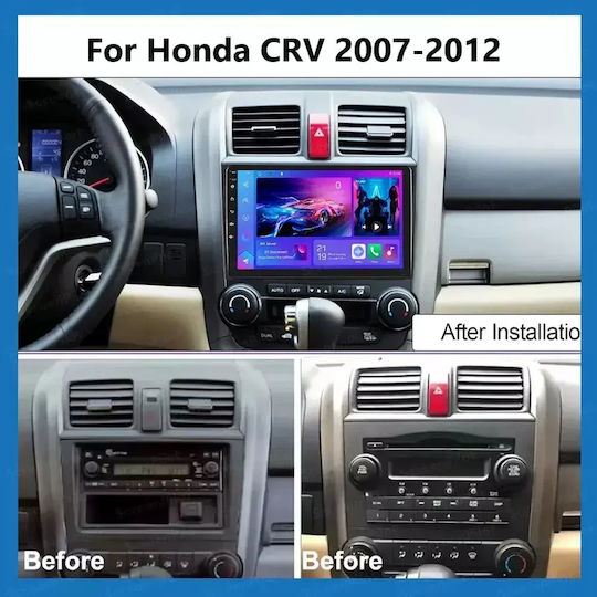 Auto-Audiosysteme für Honda CR-V 2007-2012 mit Touchscreen 9 Zoll Bluetooth USB Wi-Fi GPS Apple CarPlay Android Auto