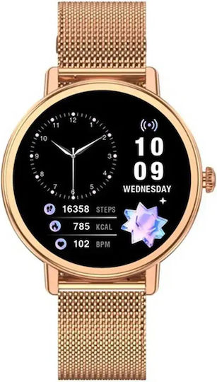 BlackView X30 46mm Smartwatch με Παλμογράφο (Χρυσό)