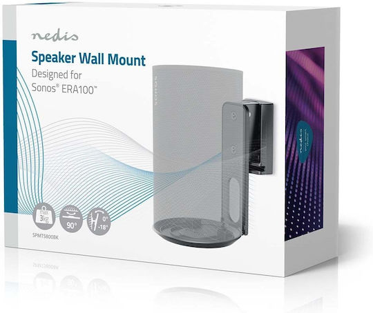 Nedis Speaker Wall Mount (Piece) in Black Colour