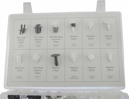 Σετ Κλιπς Ταπετσαρίας 345 Τεμαχίων Peugeot Citroen