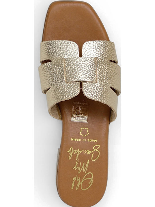 Leather Women's Anatomic Gold Sandals