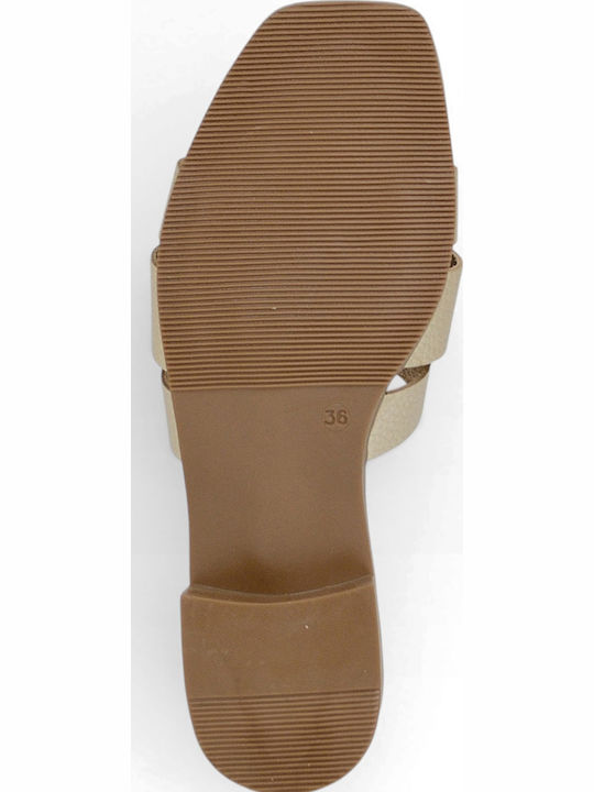 Leather Women's Anatomic Gold Sandals