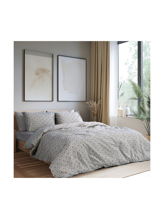 Beauty Home 12563 Set of Gray Pillowcases with Envelope Cover 51x73cm 12563MX