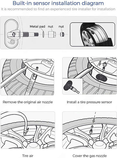Car Tire Pressure Monitoring System Carmedia Tpms 02