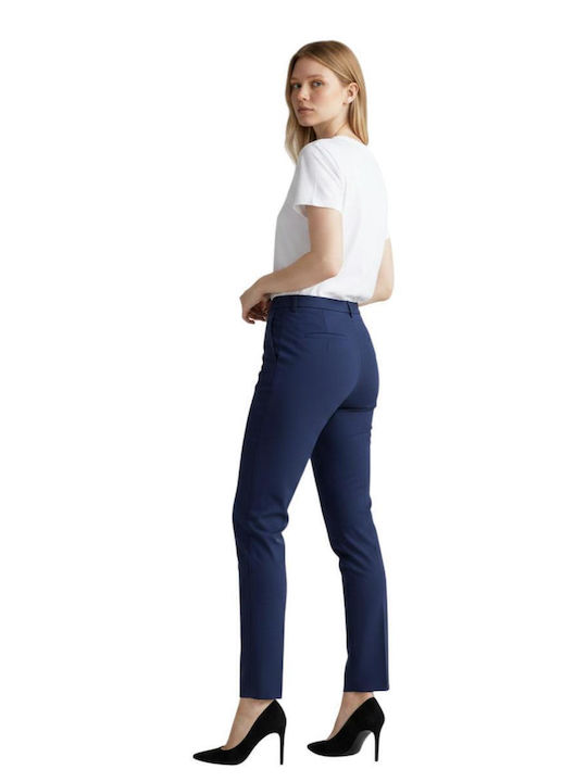Pantaloni Dama Crep Albastru