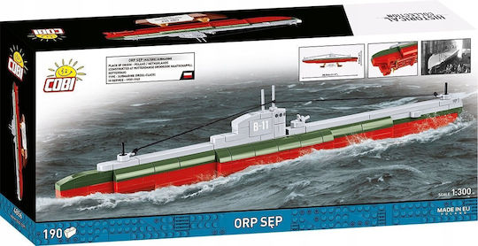 Cobi Туфлаки Polish Submarine ORP Sep 1:300 за 7+ години 190 броя