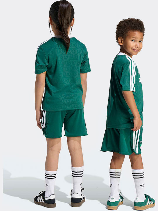 adidas Kids Set with Shorts Green 2 Pieces
