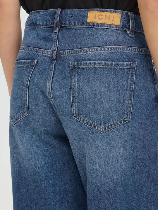Women's Jean Bermuda Washed Medium Blue