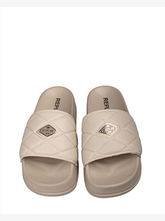 Lotty Flip Flops in Beige Colour