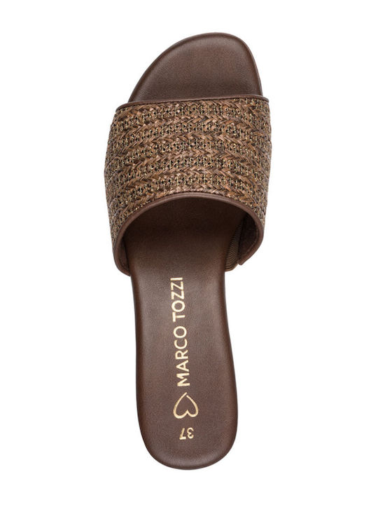 Mules with Heel in Brown Colour