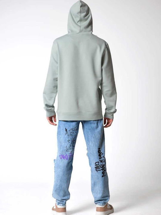 Sweatshirt with Hood Sage H0225S