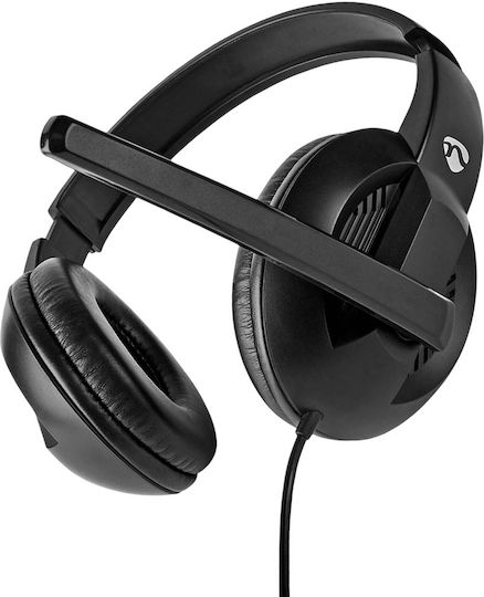 Nedis CHSTU210BK Căști Over Ear cu Fir Negre