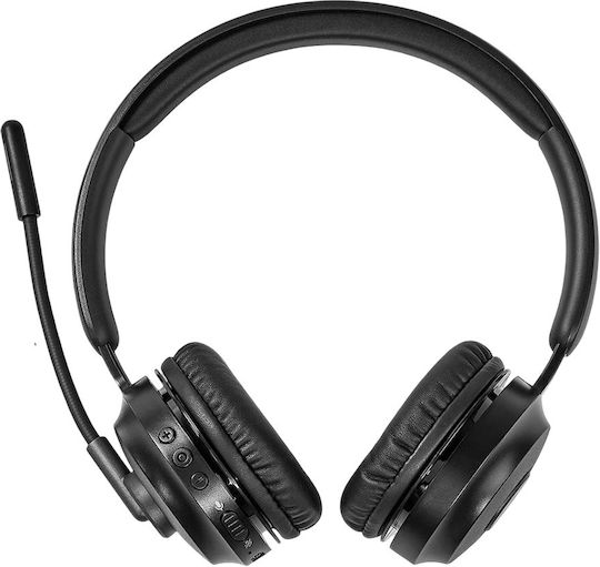 Nedis CHSTB310BK Căști Audio Over Ear Wireless Bluetooth cu 27 Ore Autonomie Negre