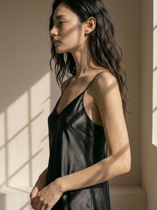 Zizo Sommerliches Damen-Nachthemd Schwarz