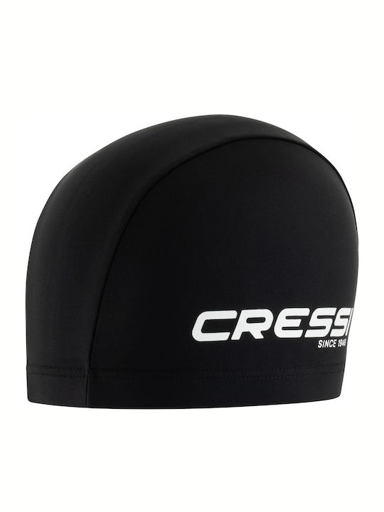 Cressi Tago Swim Cap Spandex Black White Ncc