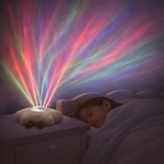 Zazu Gaia Rechargeable Baby Sleep Projector Northern Lights & White Sounds Beige